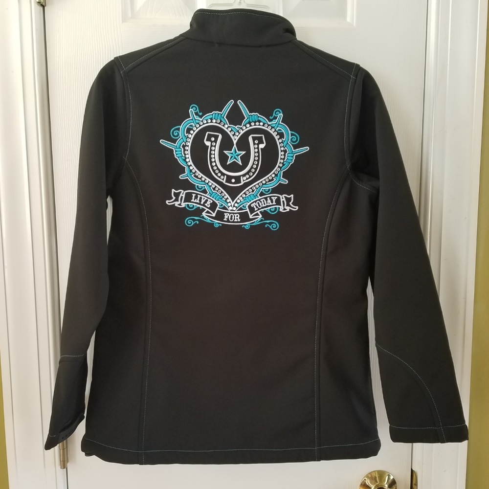 Cowgirl Hardware Rhinestone Horseshoe Jacket